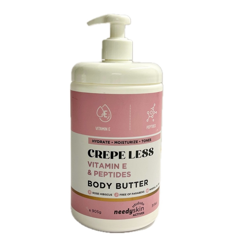 Crepe Less Vitamin E & Peptides Rose Hibiscus Body Butter 31.9 oz Home & Body